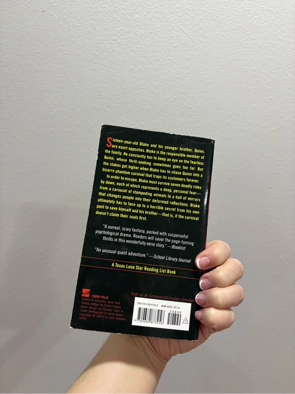 Full Tilt by Neal Shusterman - Red Cover Coffee Table Book